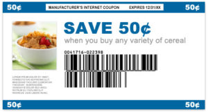 sample databar barcode coupon