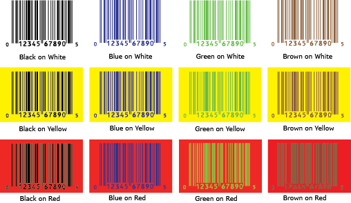 jernbane Donau snap UPC Color Guide and free Color Combo PDF - Bar Code Graphics