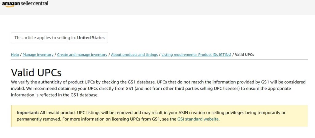 amazon upc barcode