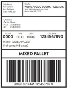 New For 2023: Walmart SSCC-18 Pallet Label - Bar Code Graphics