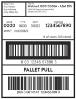 Wal-mart sscc-18 Pallet pull